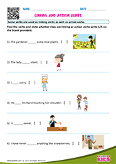 Linking and action verbs